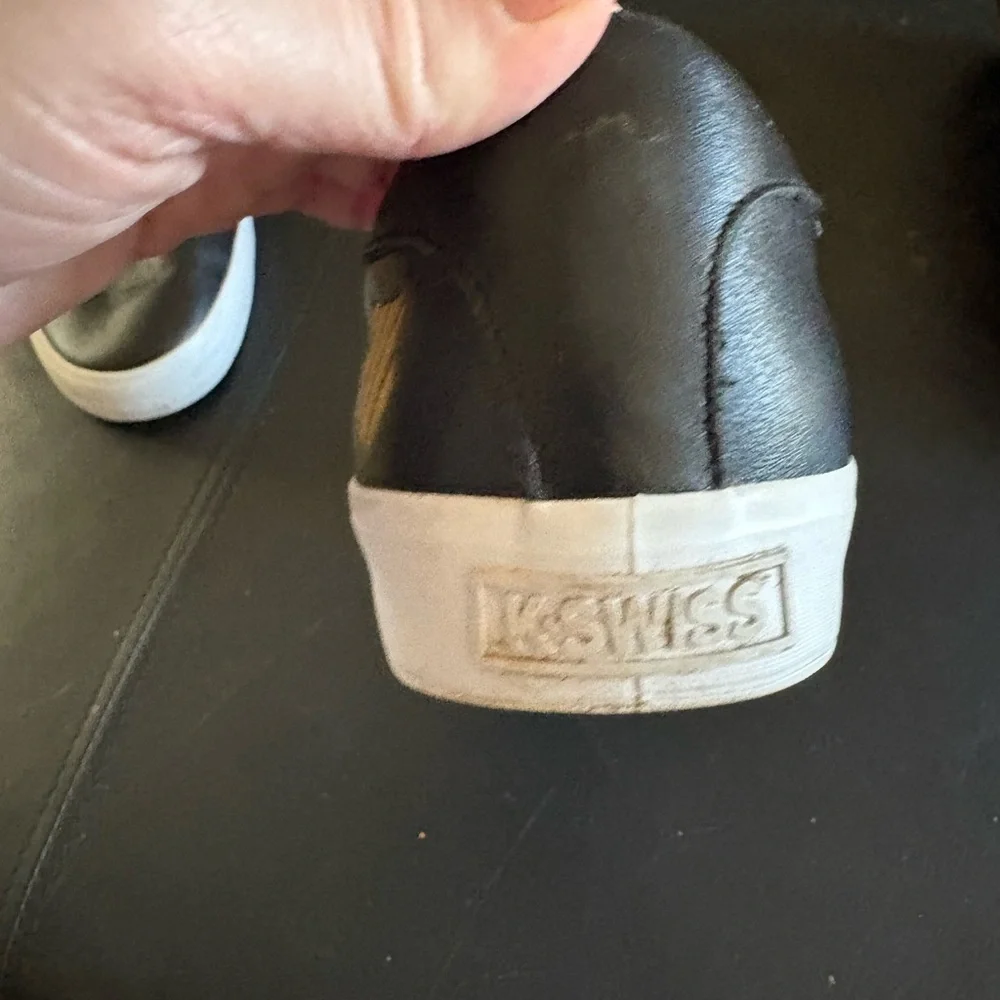 K-Swiss Men's Black and White Sneakers